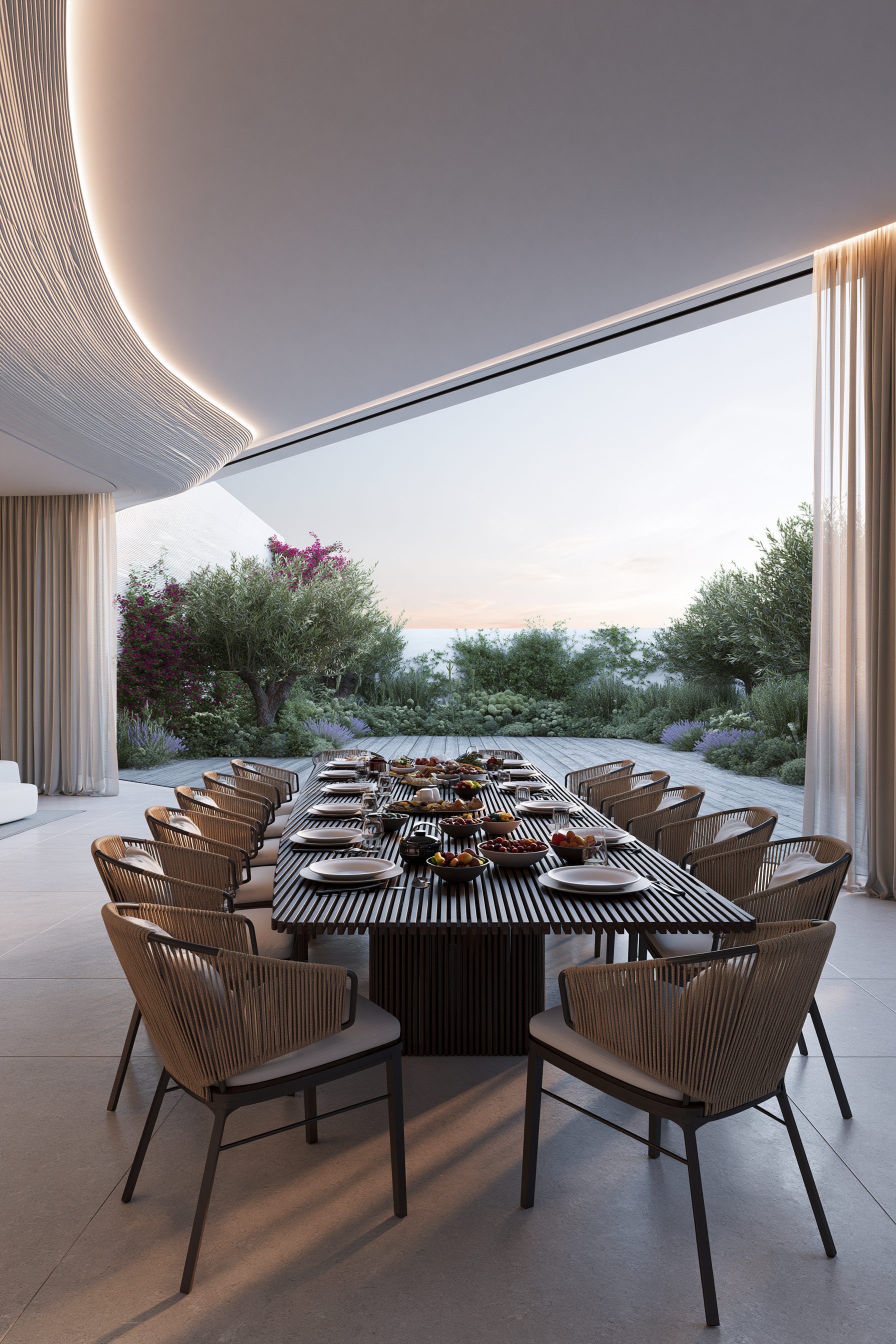 Organic - Futuristic × Mediterranean — DINING