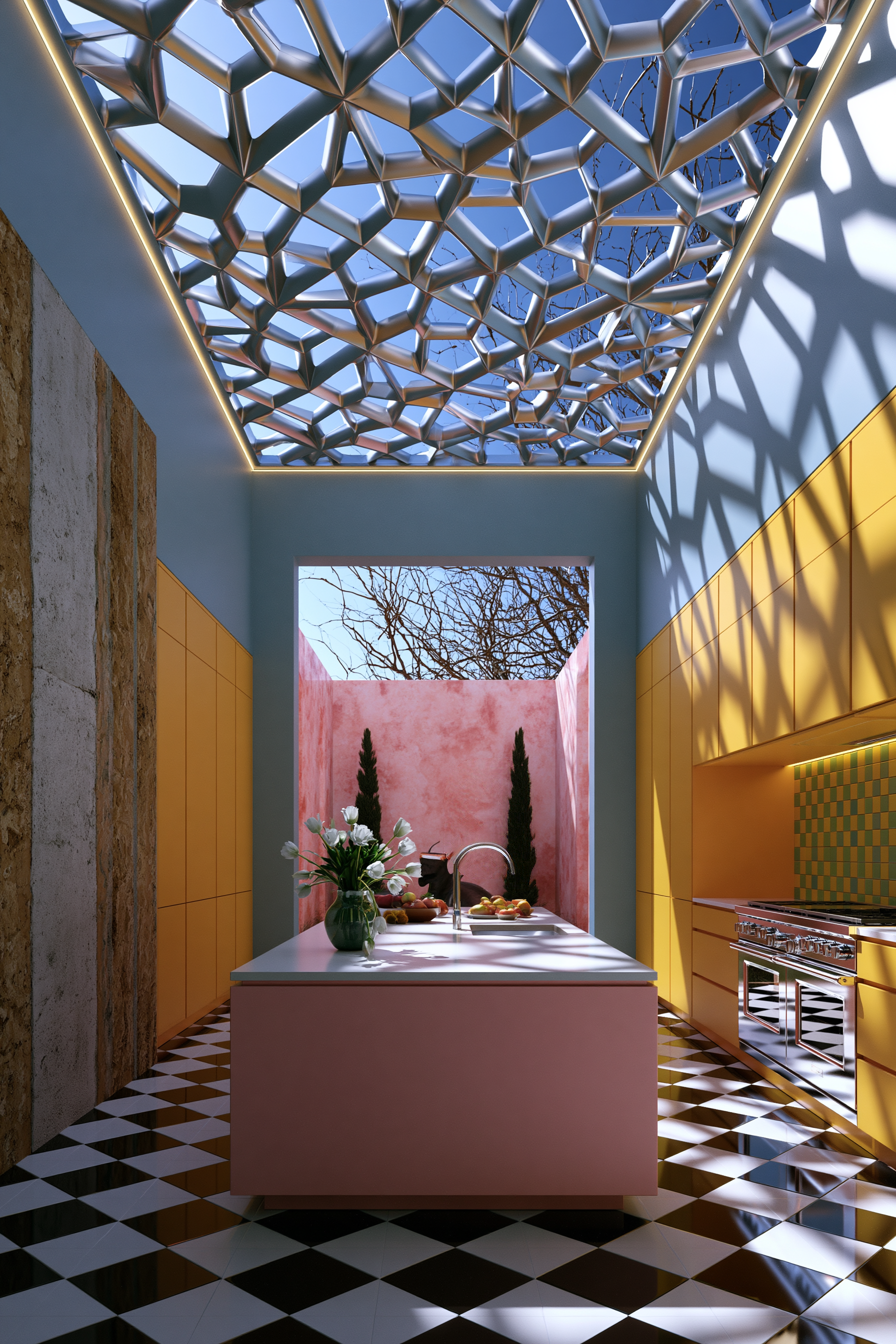 Texture - Futuristic × Mediterranean — KITCHEN