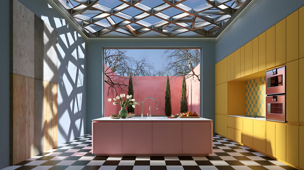 Texture - Futuristic × Mediterranean — KITCHEN