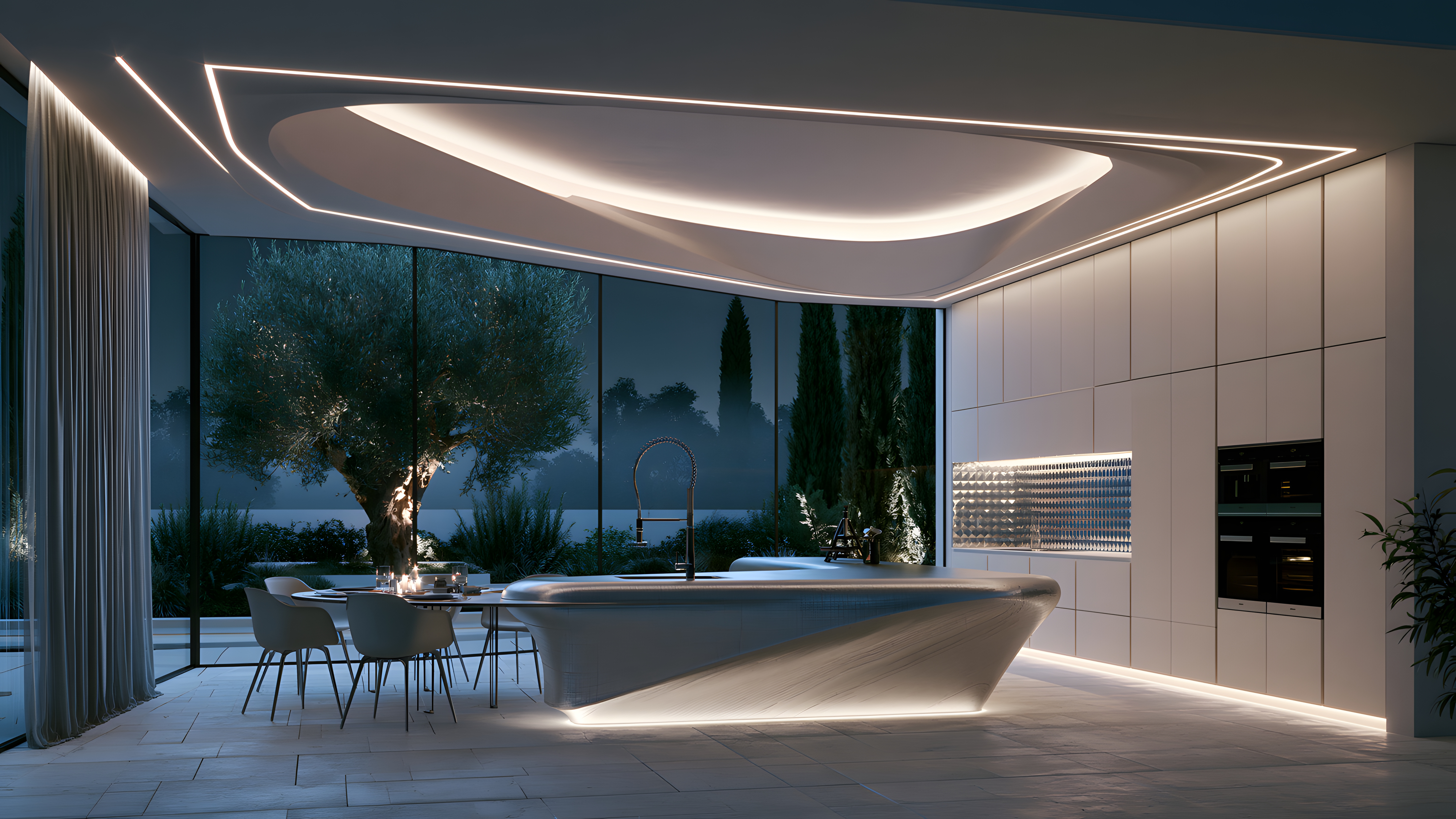 [6393] Light - Futuristic × Mediterranean