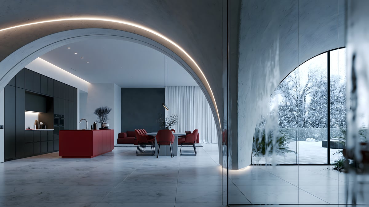 Reflection - Futuristic × Mediterranean — KITCHEN