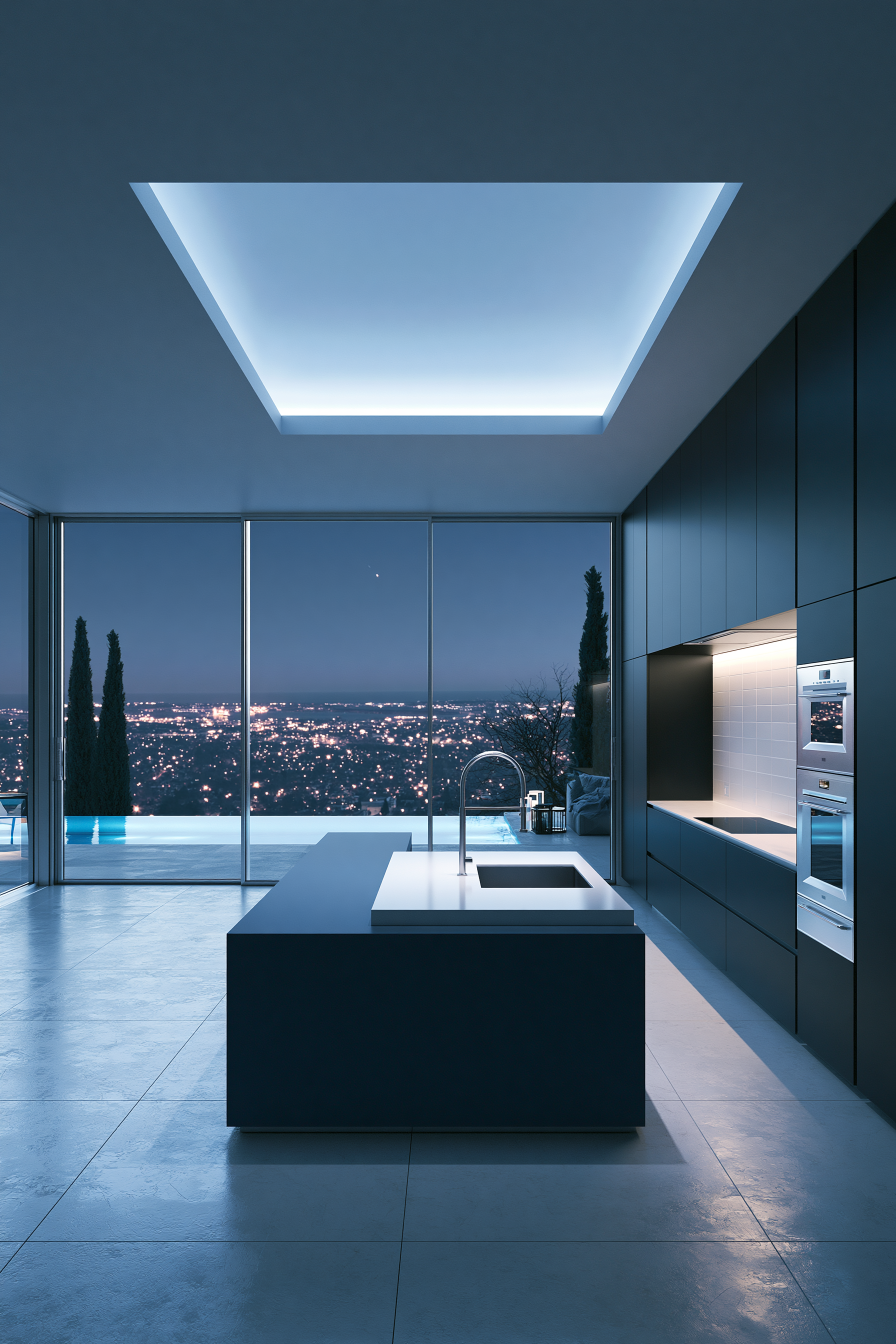 Contrast - Futuristic × Mediterranean — KITCHEN