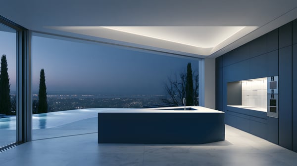 Contrast - Futuristic × Mediterranean — KITCHEN