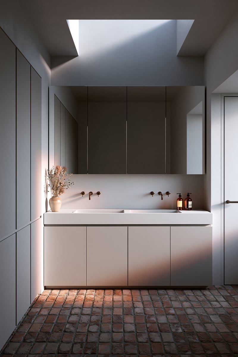 Daylight's Subtle Shadow — BATHROOM VANITY