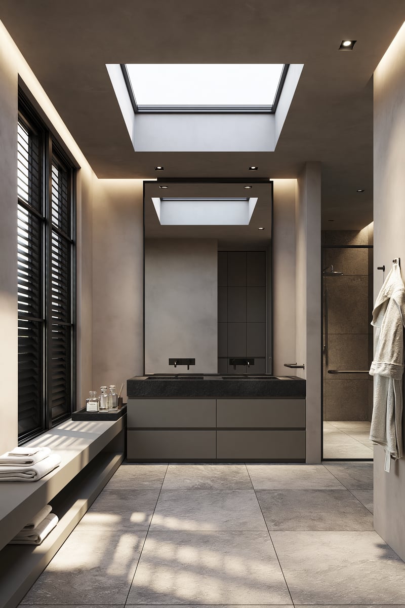 Daylight's Subtle Shadow — BATHROOM VANITY