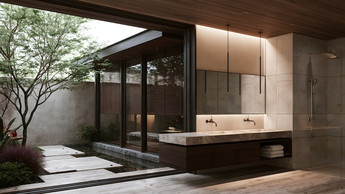 Shadow - Modern × Tropical savannah — BATHROOM VANITY
