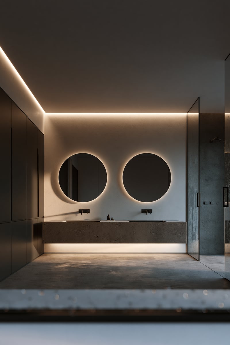 Daylight's Subtle Shadow — BATHROOM VANITY