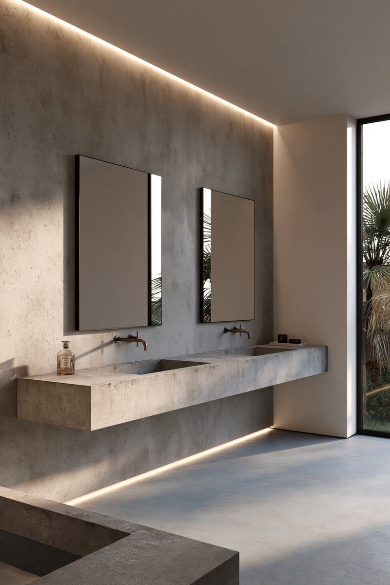 Daylight's Subtle Shadow — BATHROOM VANITY