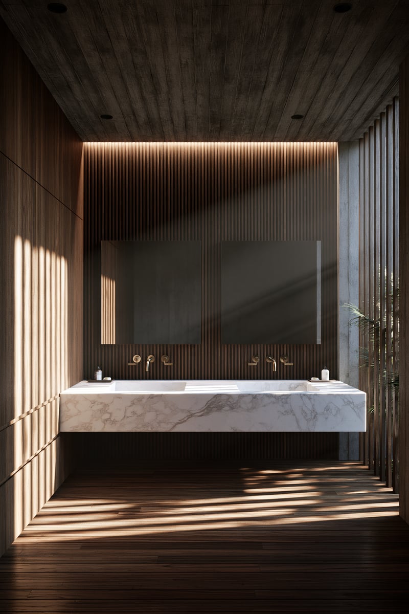 Daylight's Subtle Shadow — BATHROOM VANITY