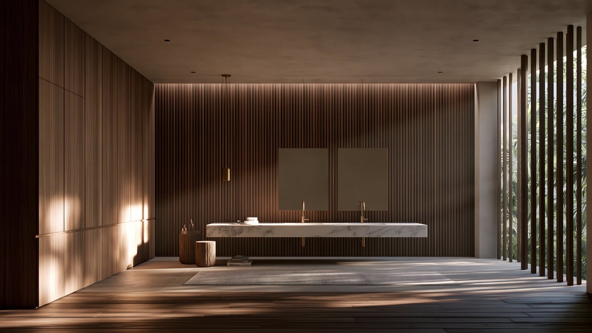 Shadow - Minimal × Tropical savannah — BATHROOM VANITY