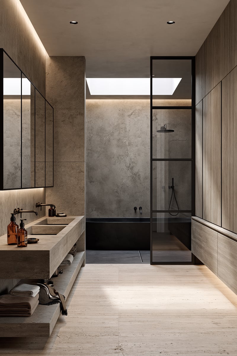 Daylight's Subtle Shadow — BATHROOM VANITY