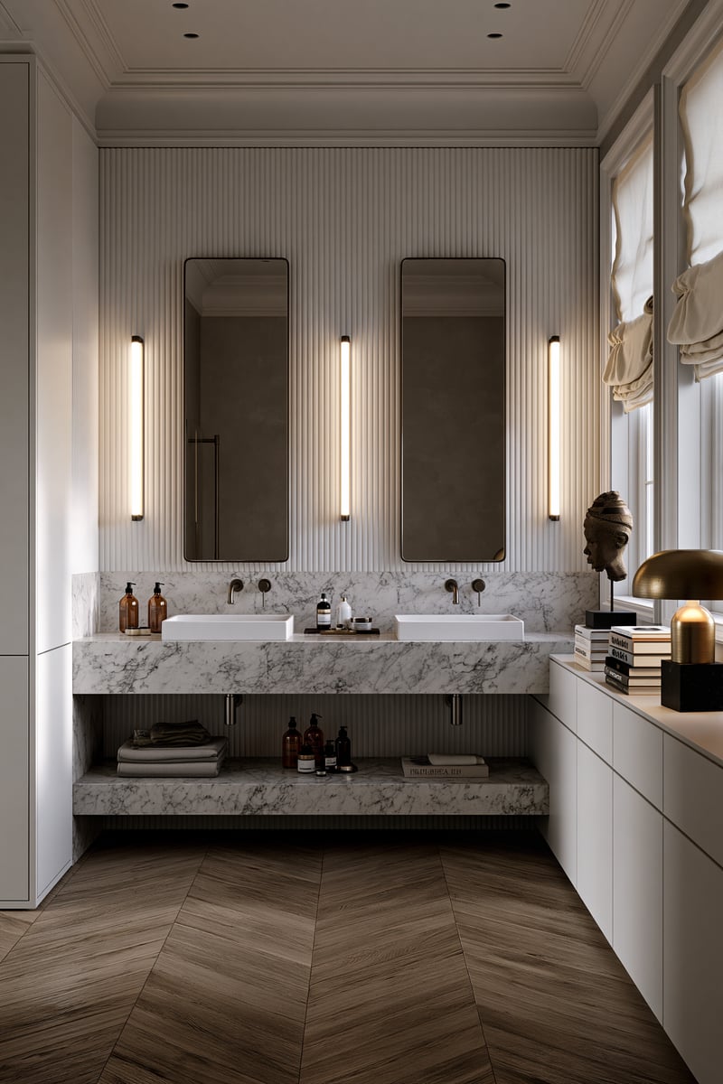 Daylight's Subtle Shadow — BATHROOM VANITY