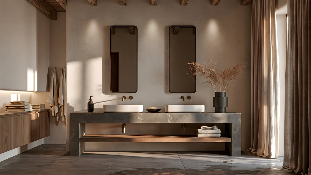 Shadow - Natural × Mediterranean — BATHROOM VANITY