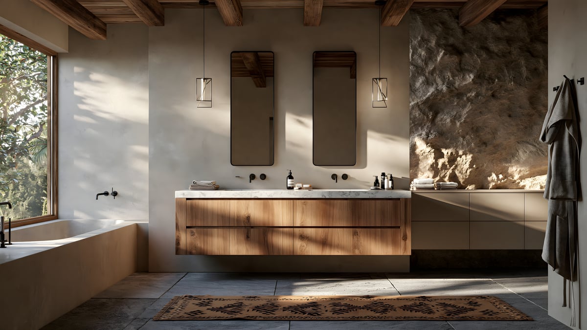 Shadow - Natural × Tropical savannah — BATHROOM VANITY