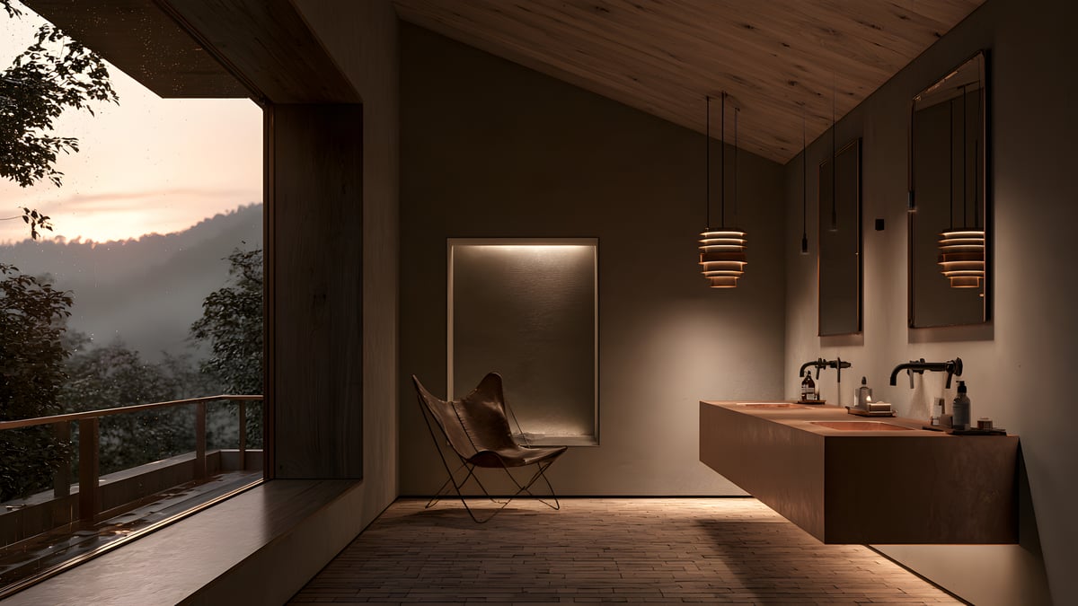 Shadow - Natural × Desert plateau — BATHROOM VANITY