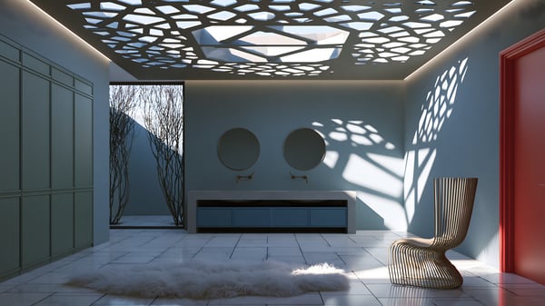 Texture - Futuristic × Mediterranean — BATHROOM VANITY
