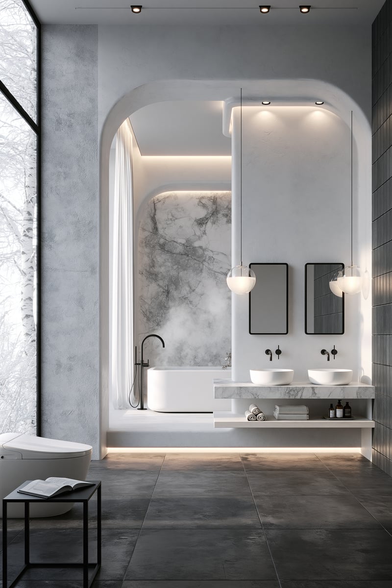 Disappearance of Pure White — BATHROOM VANITY