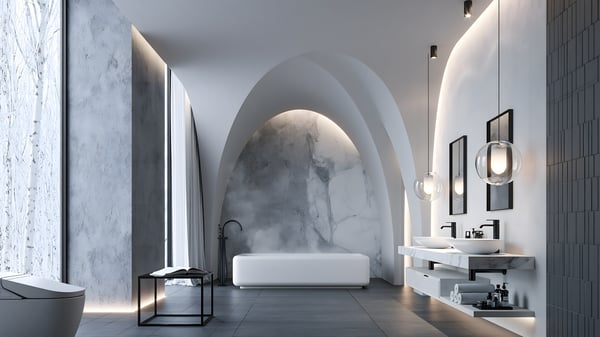Monotone - Futuristic × Mediterranean — BATHROOM VANITY
