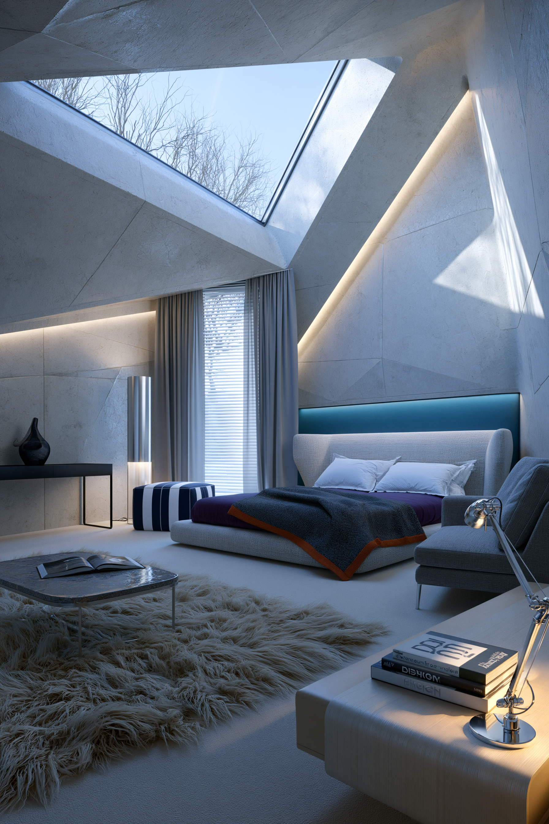 Texture - Futuristic × Mediterranean — MASTER SUITE