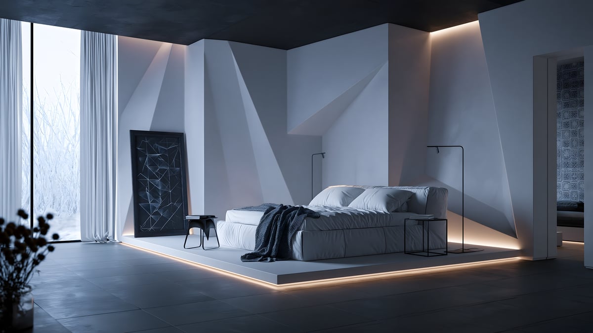 Monotone - Futuristic × Mediterranean — MASTER SUITE