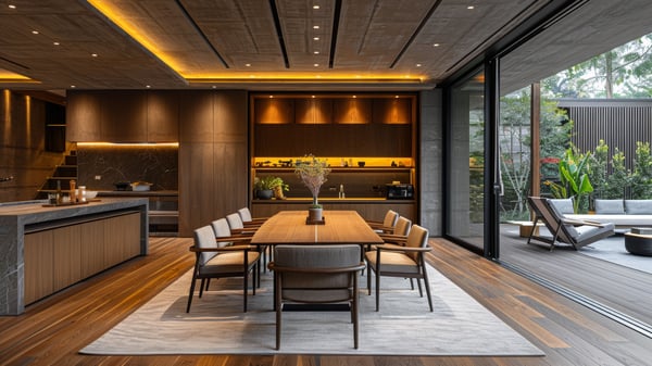 [D112] Modern Nordic Chiaroscuro Dining in Rokko-so