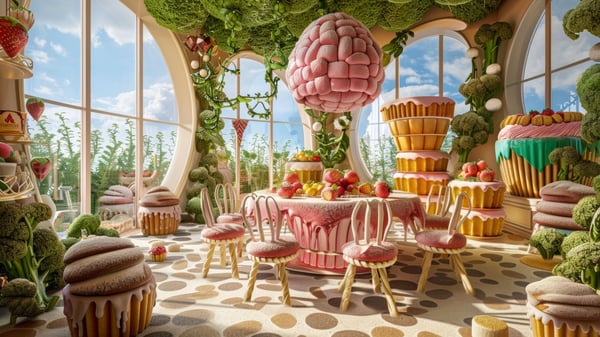 [Daaa] The Shortcake Table — Multi-Layer Cake Dining Architecture