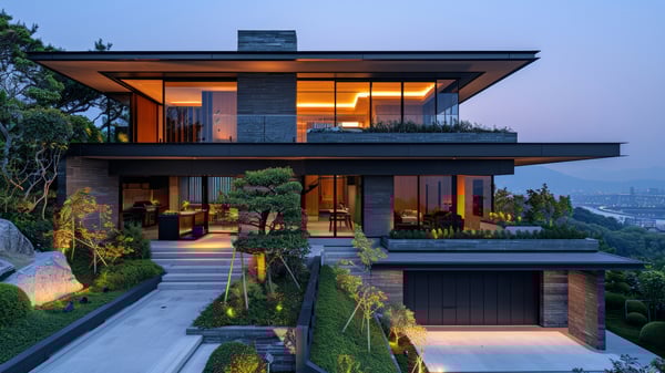 [E118] Modern Urban Shadow Residence in Ashiya