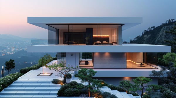 [E218] Board-formed Concrete Modern Urban Residence