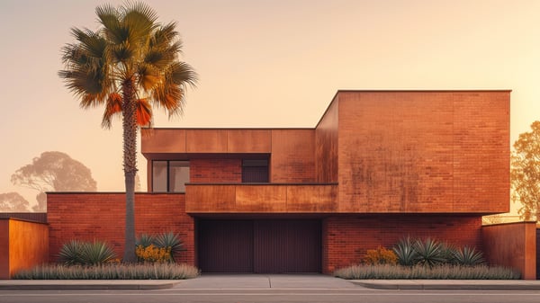 [E319] Light Exterior Spring Haze Evening — Ashiya Yamate