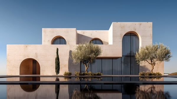 [E413] Reflection Exterior Clear Azure — Ashiya Yamate