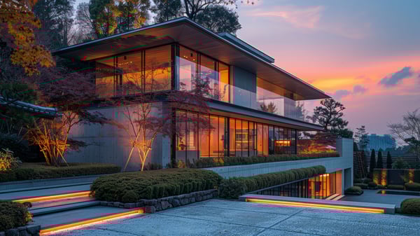 [E478] Ashiya Rokurokuso Modern Industrial Reflection Exterior