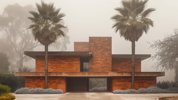 [E519] Monotone Exterior Late Autumn Fog — Ashiya Yamate