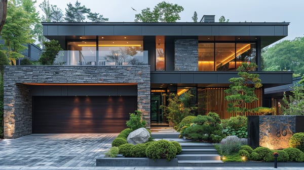 [E588] Monochromatic Resort Exterior in Ashiya Rokurokuso