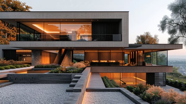 [E658] CONTRAST MINIMAL EXTERIOR in Ashiya URBAN_MODERATE