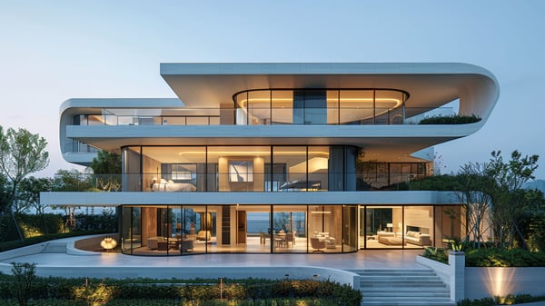 [E678] Industrial Contrast Ashiya Urban Luxury Residence Exterior