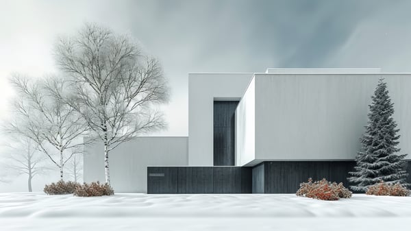 [E682] Contrast Exterior Midwinter Snow Clarity — Nordic White