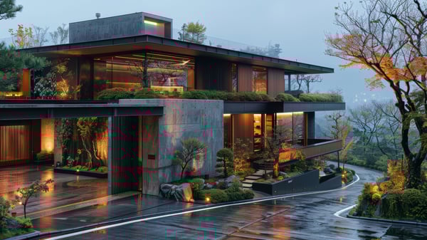 [E741] Ashiya Rokko-so Organic Rustic J-Tradition Facade