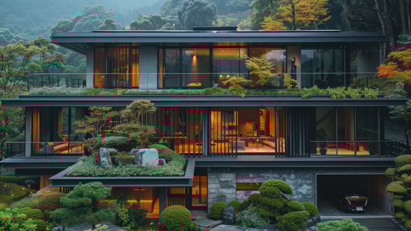 [E767] Organic Natural Asian-Spiritual Exterior in Ashiya Rokko-so