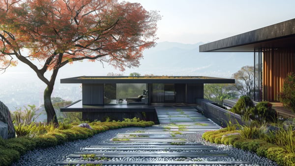 [G178] Shadowed Industrial Urban Garden Approach