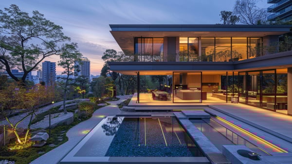 [G279] Industrial Oceanic Textured Garden in Ashiya