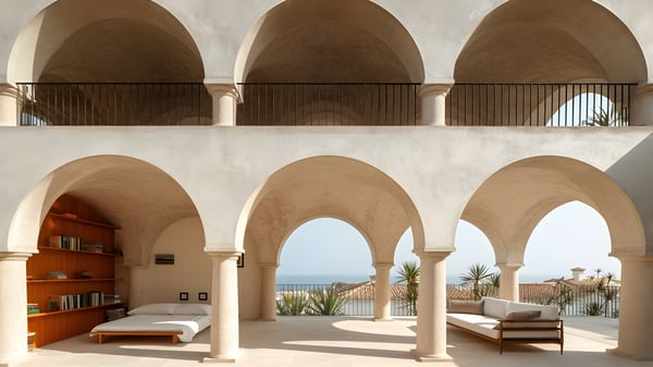 [G613] Contrast Garden Midwinter Noon — Ashiya Yamate