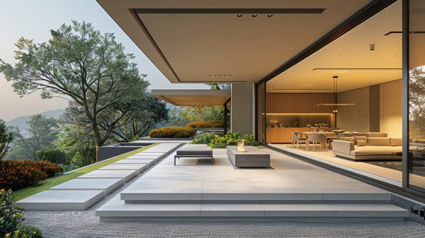 [G648] Rustic Urban Contrast Pergola Garden