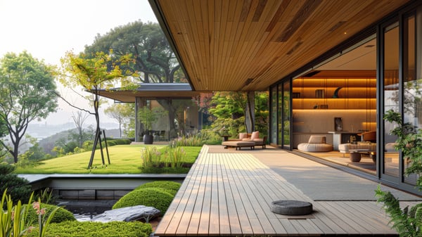 [G787] Organic Resort Garden with Asian Spiritual Nuance