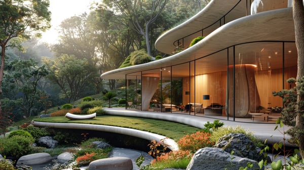 Slot-0212 The Living Threshold: garden with moss, wooden deck, and indoor-outdoor fusion / [0212] 生命の風景：苔庭とラナイが融合する半戸外空間