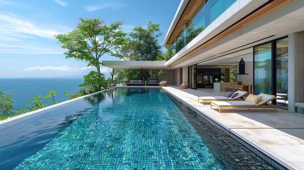 Slot-0211 Vaporous Abyss: atmospheric phenomena and reflective water in a hillside garden / [0211] 大気の深淵：霧・水・光・静寂が溶け合う邸宅庭園