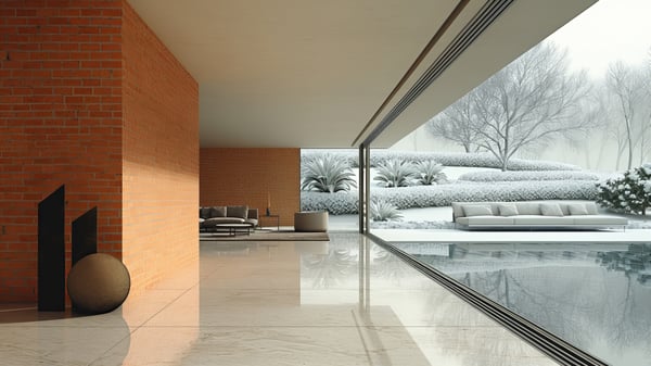 [H119] Shadow Entrance Hall Winter Morning Snow — Ashiya Yamate