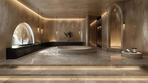 [H378] Luminous Industrial Urban Entrance Hall