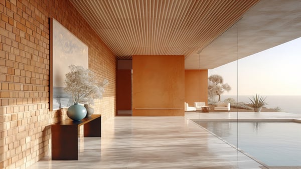 [H419] Reflection Entrance Hall Early Autumn Morning — Ashiya Yamate