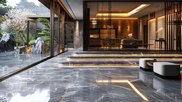 [H425] Reflective Traditional Desert Plateau Entrance Hall