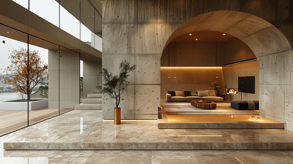 [H478] Elegant Reflection Industrial Entrance Hall